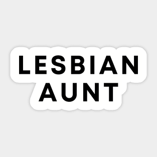 Lesbian Aunt Sticker